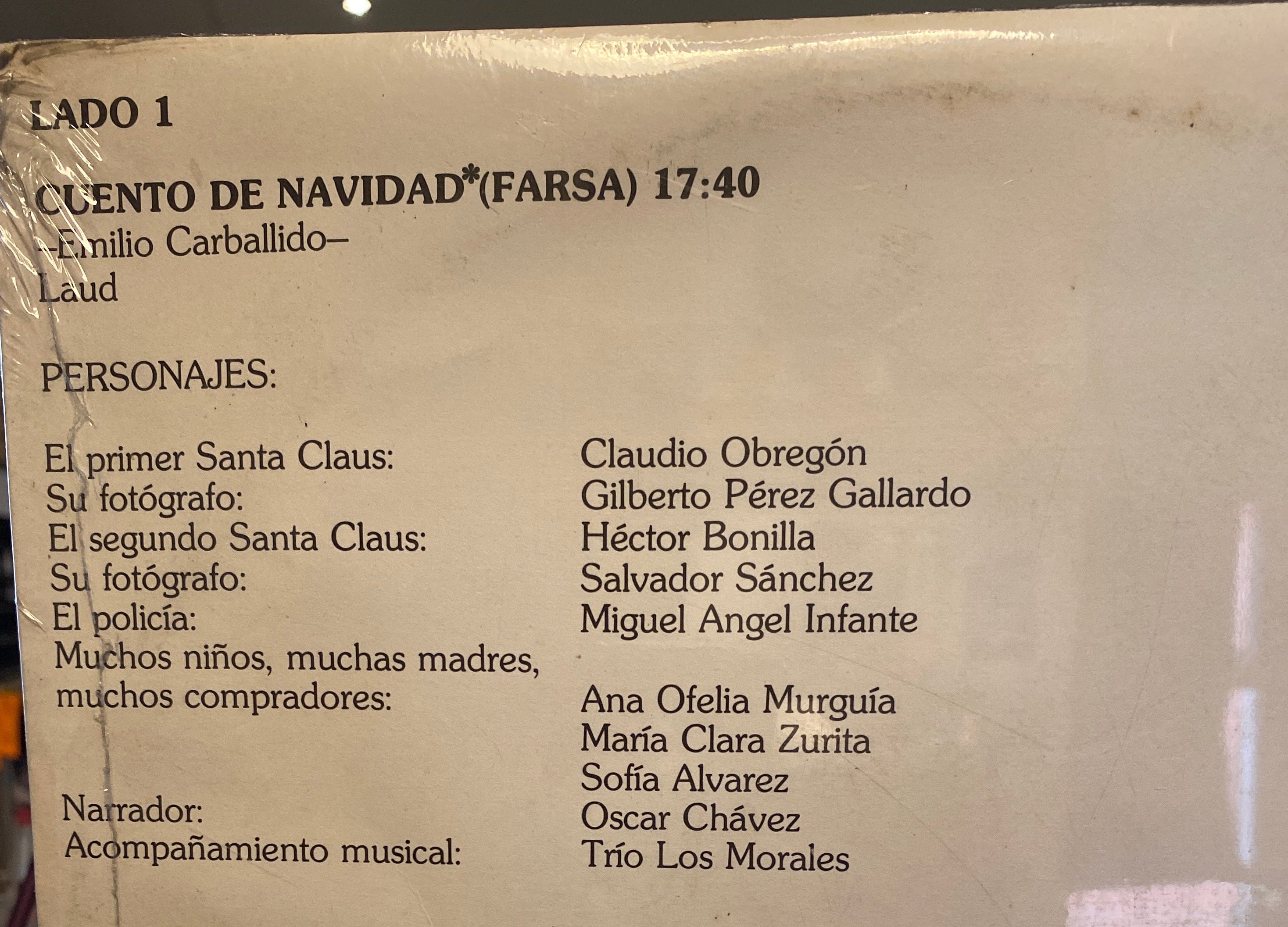 Cuento de Navidad  y Paso de madrugada de Emilio Carballido