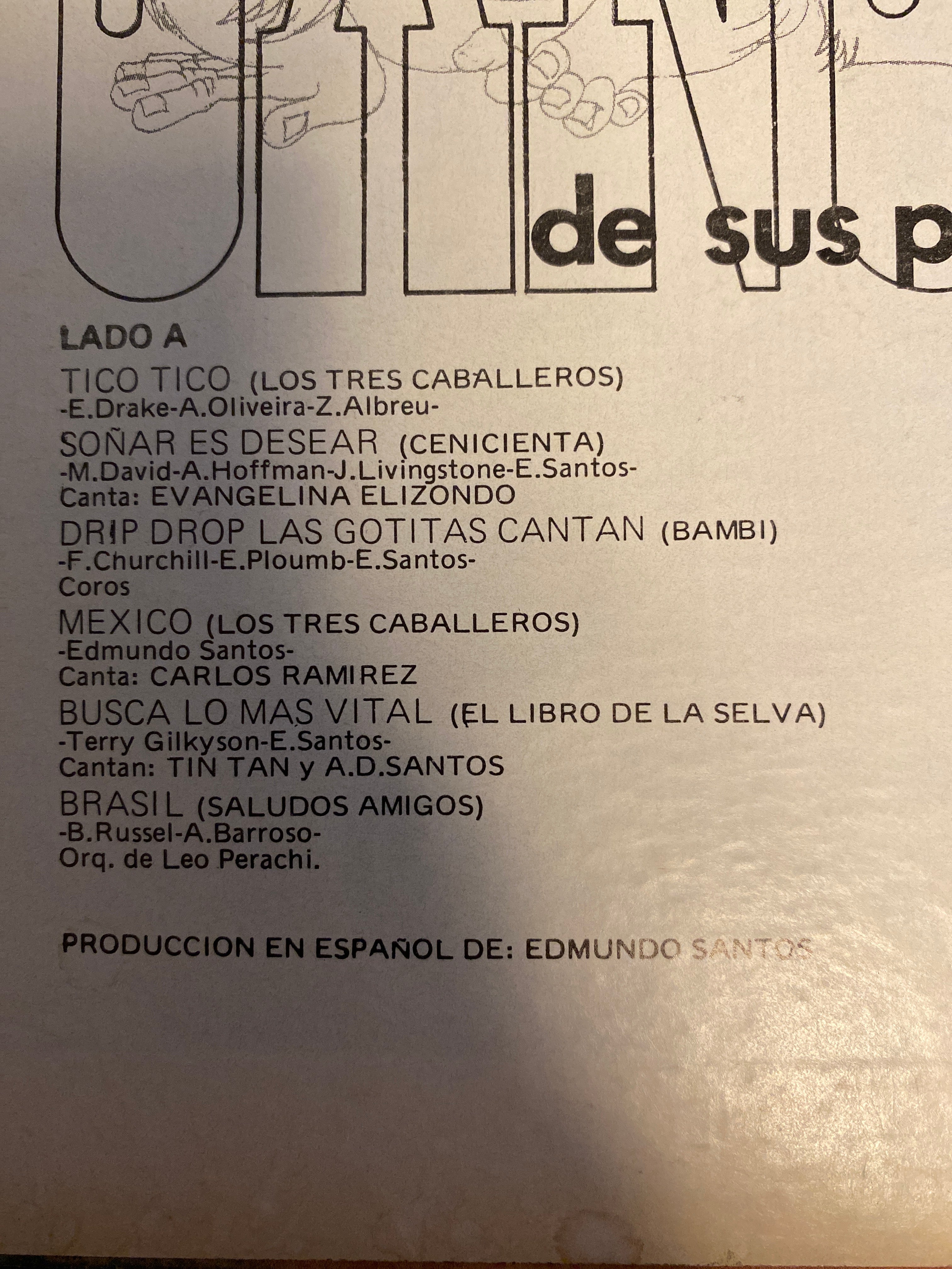 Walt Disney presenta Festival de canciones de sus peliculas