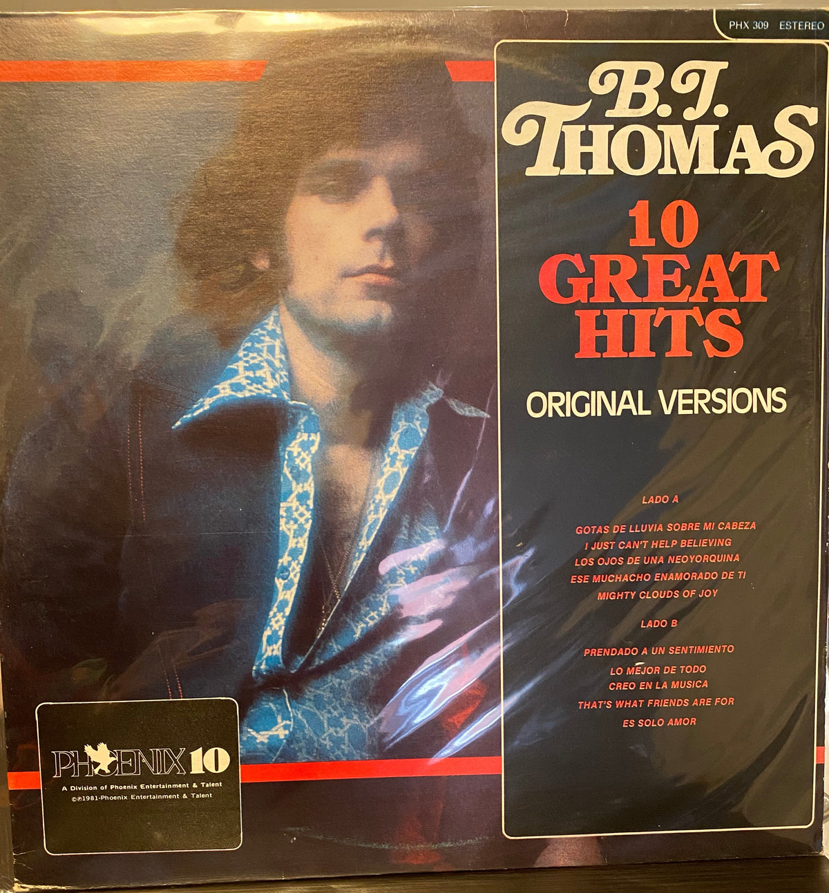 B.J Thomas  10 great hits