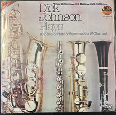DICK JOHNSON PLAYS ALTO SAX & FLAUTE, SOPRANOSAX,CLARINET